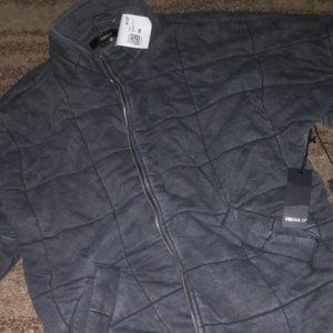 NWT Forever 21 Quilted Jacket in Charcoal